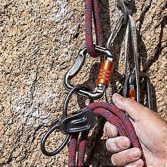 Moschettone autobloccante da 20 kN per parapendio, imbracatura di soccorso con blocco automatico per arrampicata su roccia, alpinismo, lavoro in quota, sicurezza