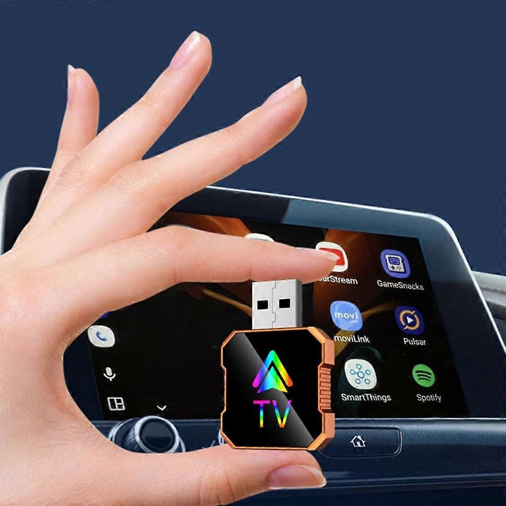 Wired Android Auto to Wireless Android Auto/TV AI Box Bluetooth 5.0 WiFi Adaptive Screen Android Auto Box