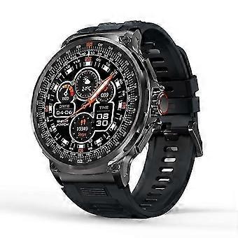 TC4 Titanium Smartwatch for Men, 1.85" HD Round, Bluetooth Calling & AI Voice, Black, 2 Straps