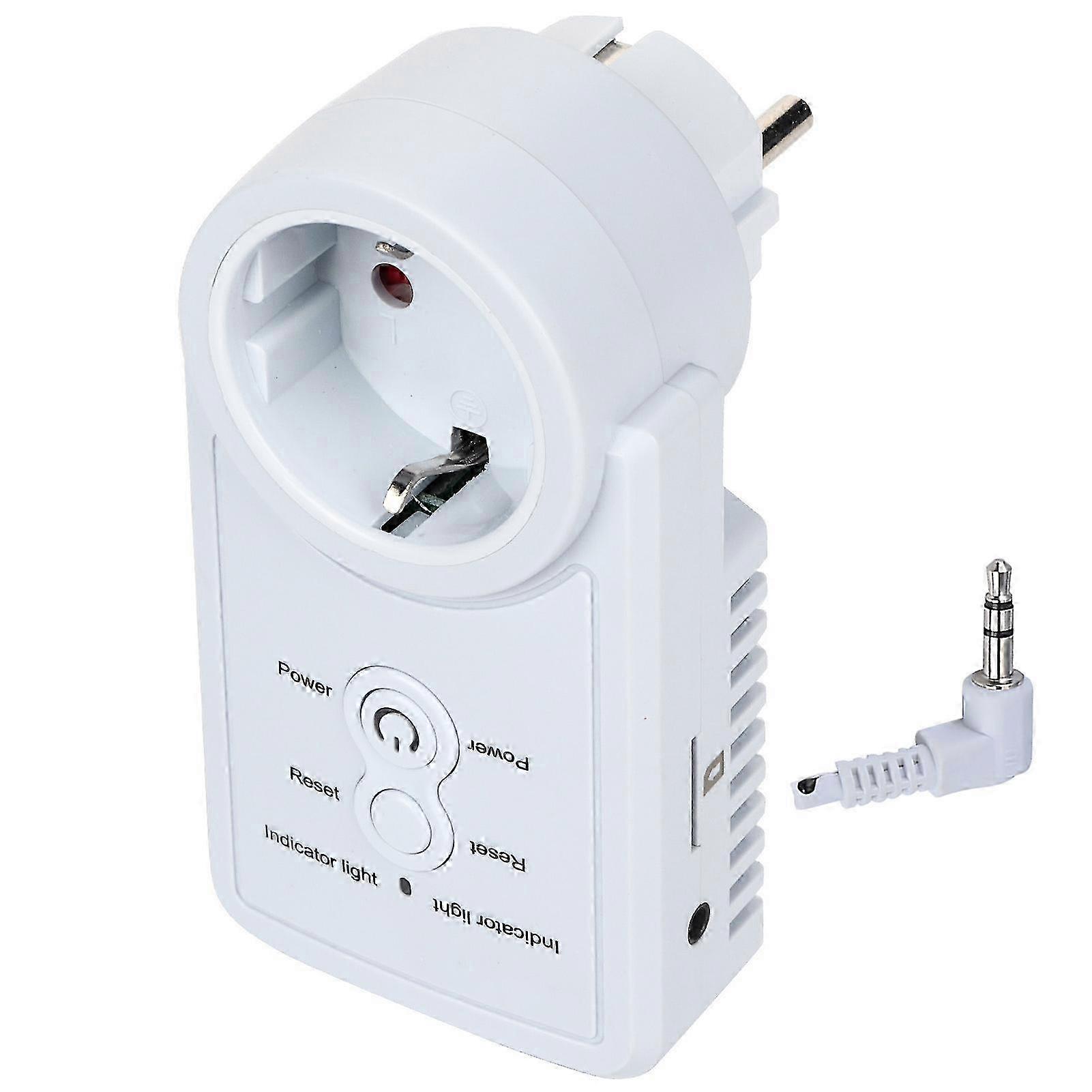 GSM Power Outlet Plug Socket with Temperature Sensor, SMS Command Control, Remote Timing Socket, Compatible with 2G GSM Network, 10A