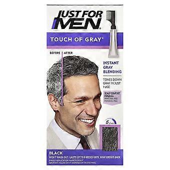 Just for Men, Touch of Gray®, T-55 Black, Single Application Haircolor Kit, 2-Pack