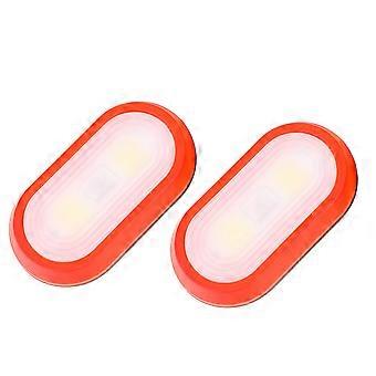 Luzes de circulação noturna LED para uso externo, conjunto de 4 unidades, lâmpadas de segurança vermelhas.