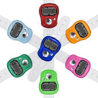 Contador de dedo eletrônico, 7-Pack resettable 5 Digit LCD display digital eletrônico Finger mão contagem contador contagem