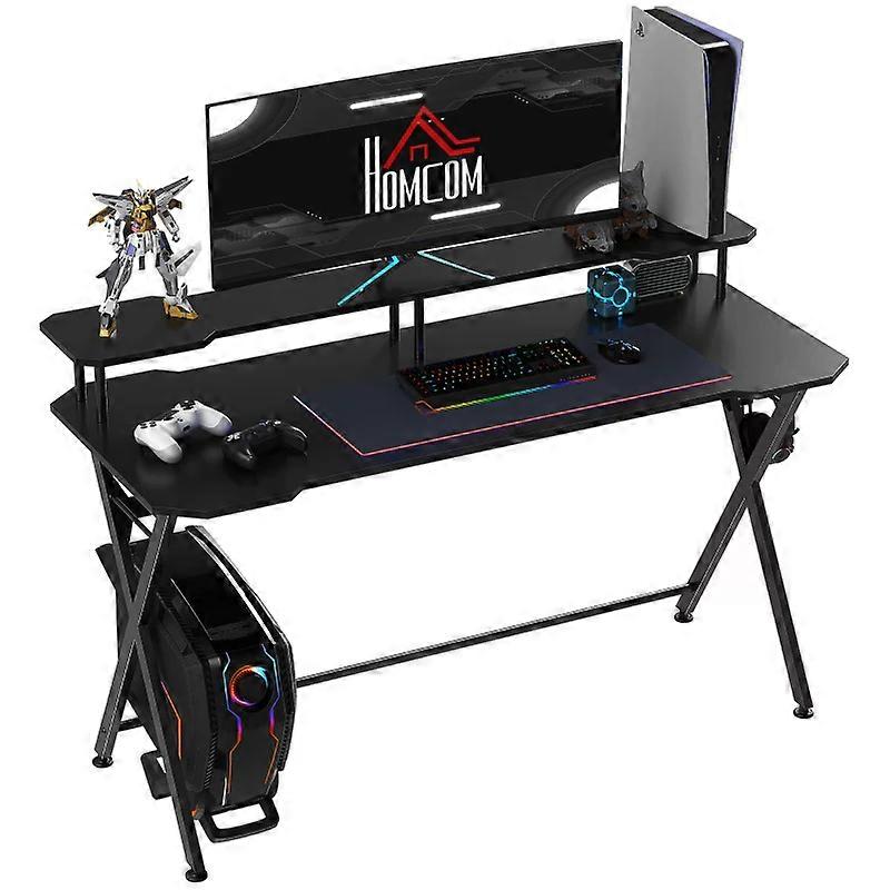 Computer Desk with Headphone Hook and Adjustable Feet