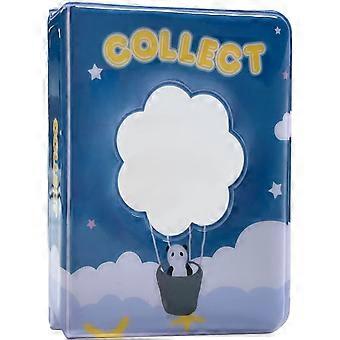 Guojozo photocard holder 3 Inch Mini Photo Album Photocard Holder , Love Heart Hollow Photocard Id Holder 36 Pockets (blue)