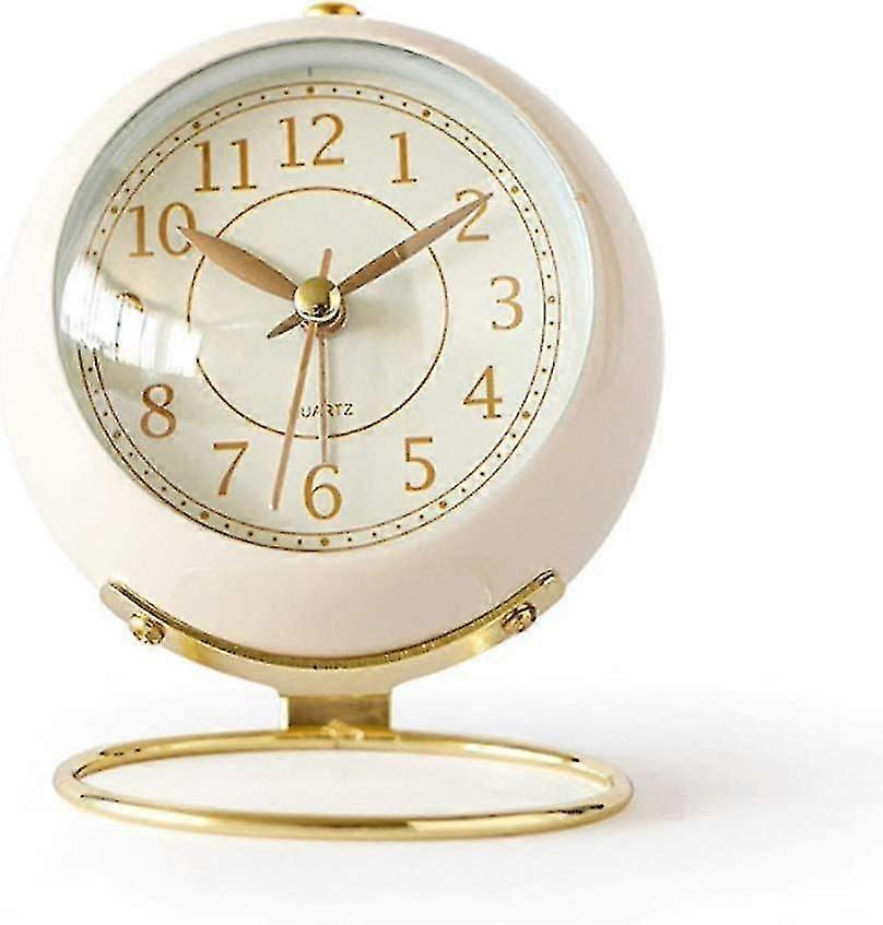Slarm Clock, Small Quiet Table Clock Classic Retro Alarm Clock
