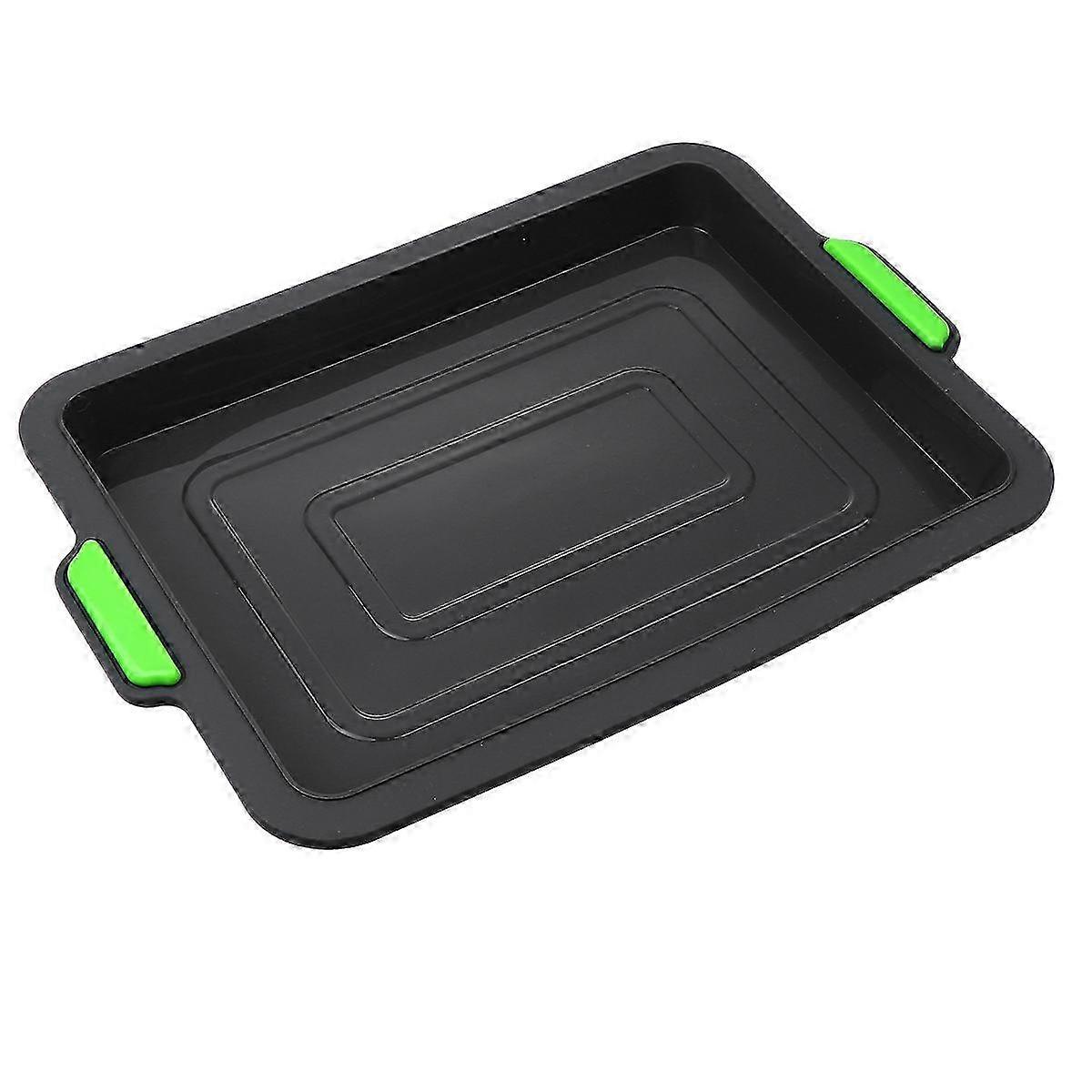Bread Cake Tray Silicone Baking Plate compatible with Baking Use with Handle