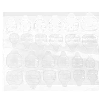 20 Sheets Gel Nail Glue Sticker for Decoration Transparent Adhesive
