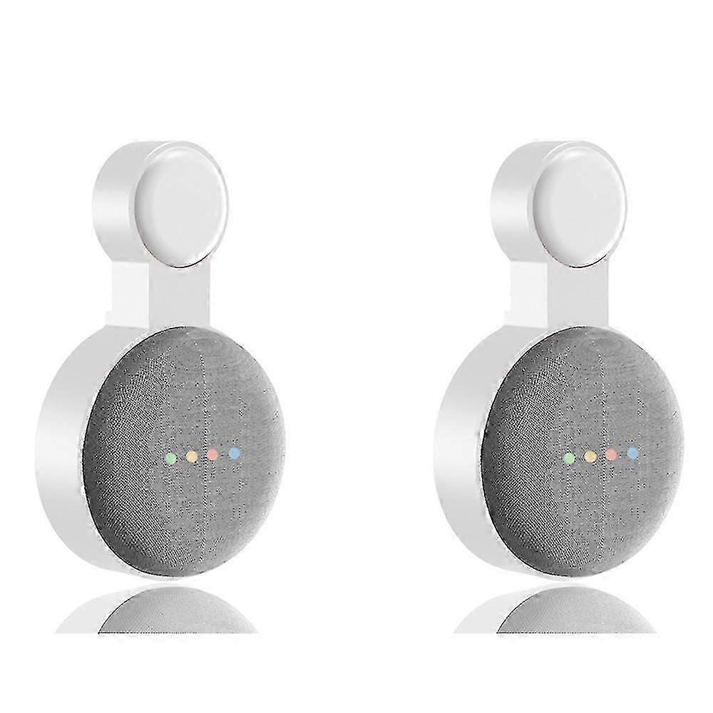 2Pcs Suitable compatible with Google Audio compatible with Google Nest Mini Wall Bracket Second Generation Socket Hanging H