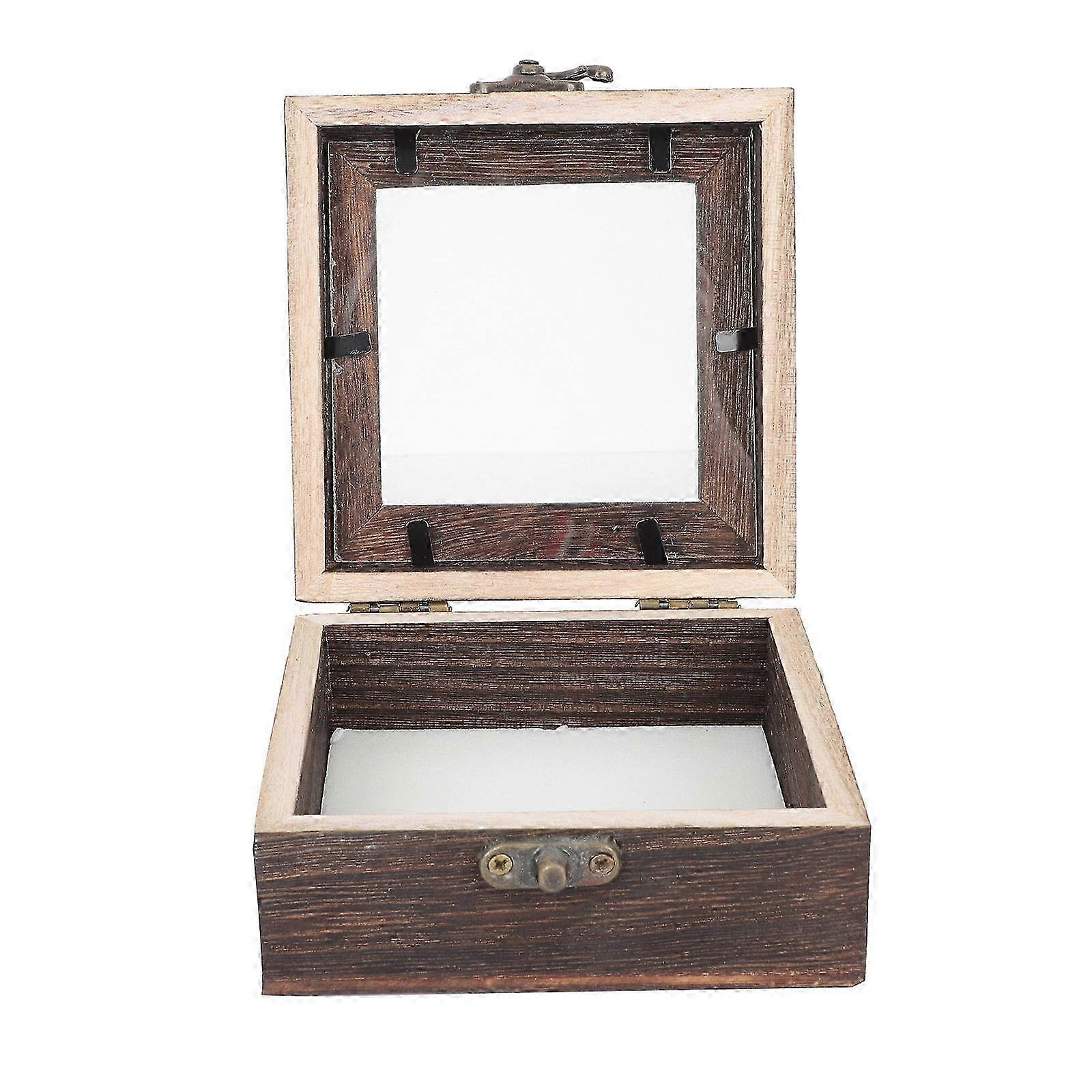 Specimen Case Sample Display Box Wooden Postcard Box