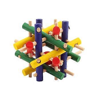 Jouet en bois à mâcher pour perroquet (lot de 2)