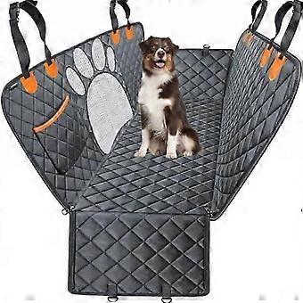 Back Seat Cover compatible with Dogs and Cats in Car - Dog Car Protection - Grey