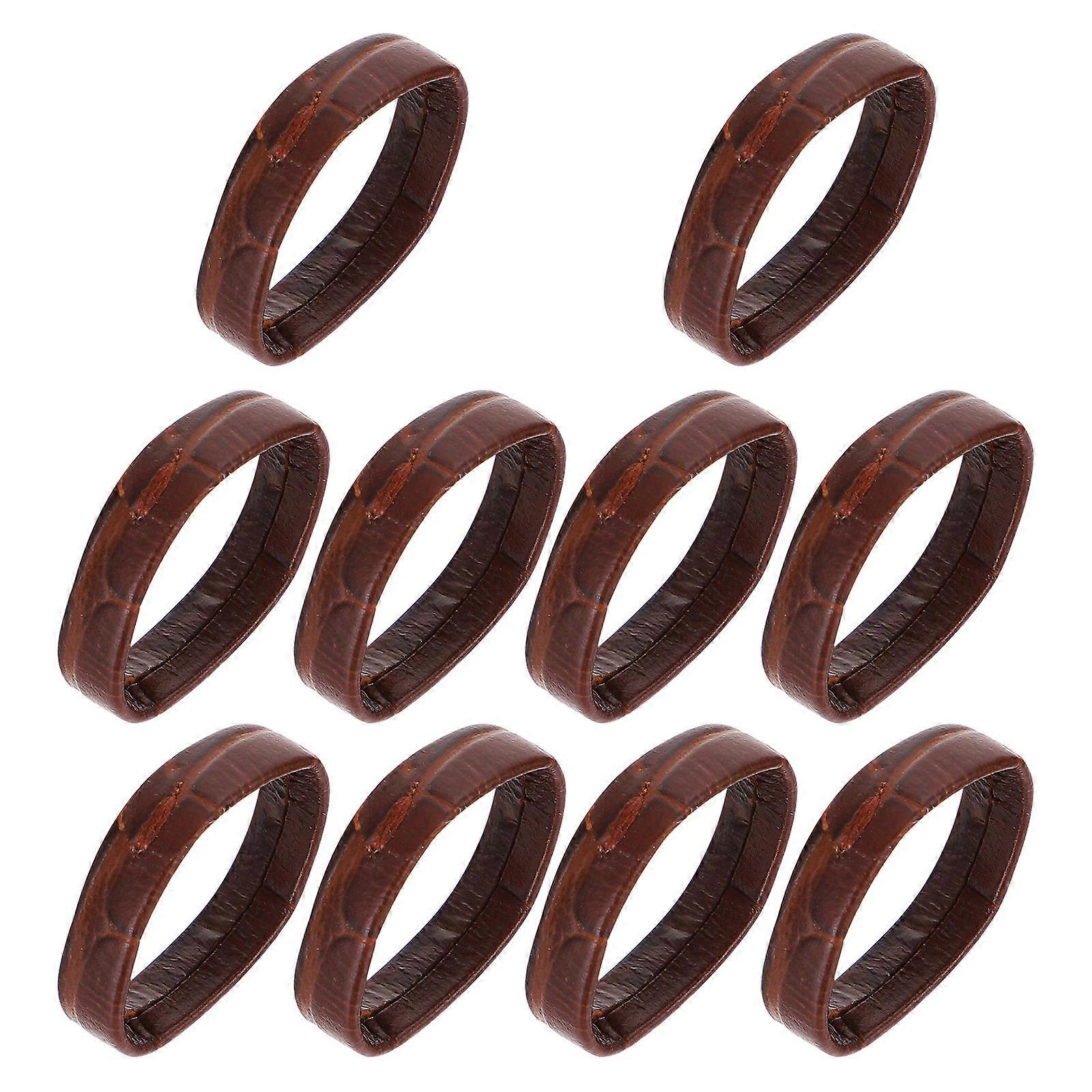 10Pcs Leather Watch Strap Loop Replacement Watchband Loop Watch Band Supple Loop