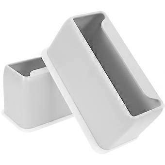 Soportes grises para palas de arena para gatos para un almacenamiento práctico de la pala (2 unidades, plástico)