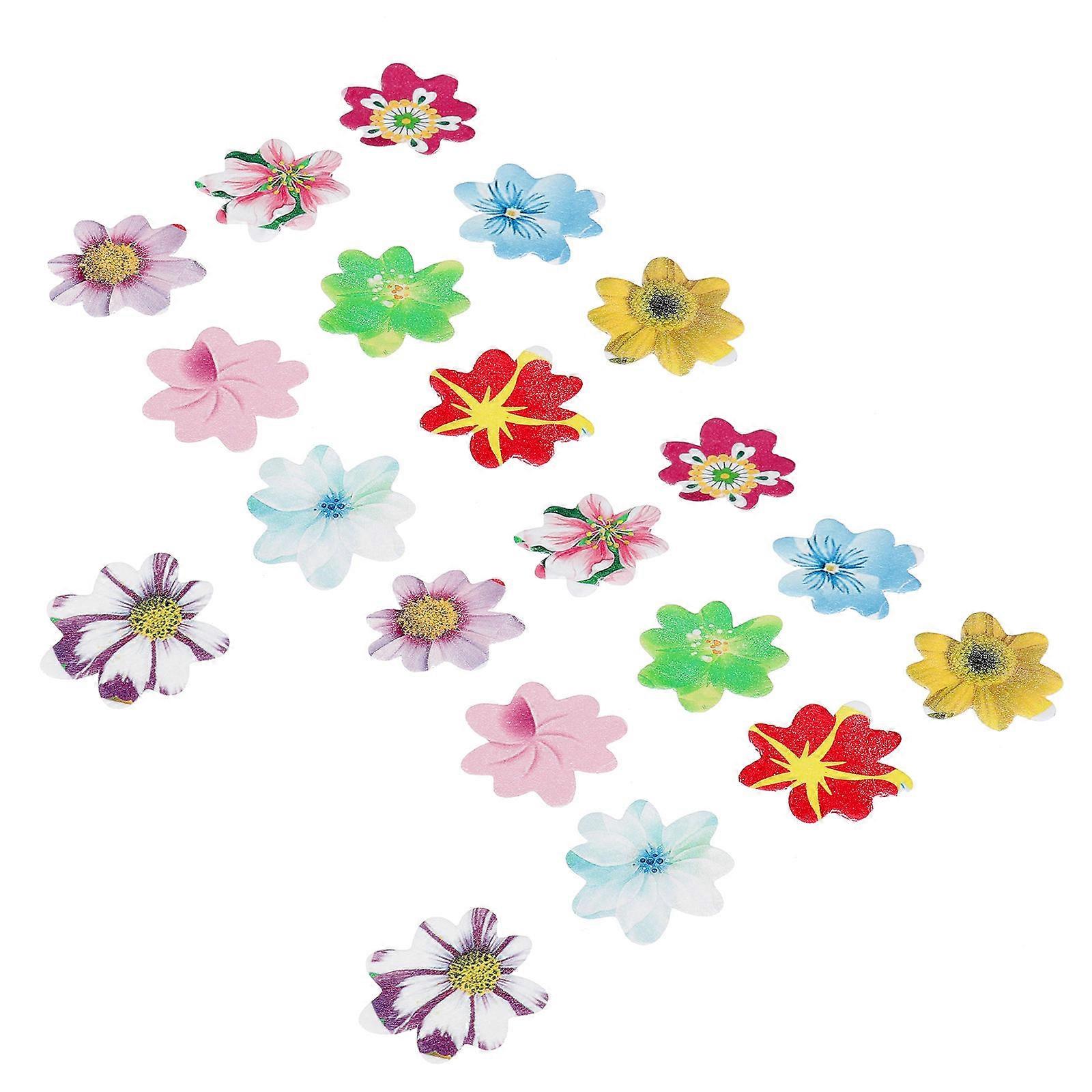 Spiselige papirblomster til dekorasjon 120 stk. rispapirblomstertopper