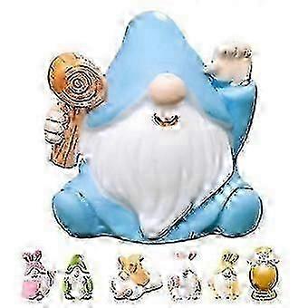 7pcs Easter Gnome Decoration Spring Easter Gnome Easter Elf Statue Easter Gnome Resin