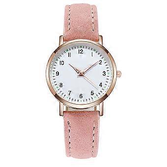 Kunstleder Armbanduhr Pretty Watch Quarzuhr Leuchtuhr für Frauen