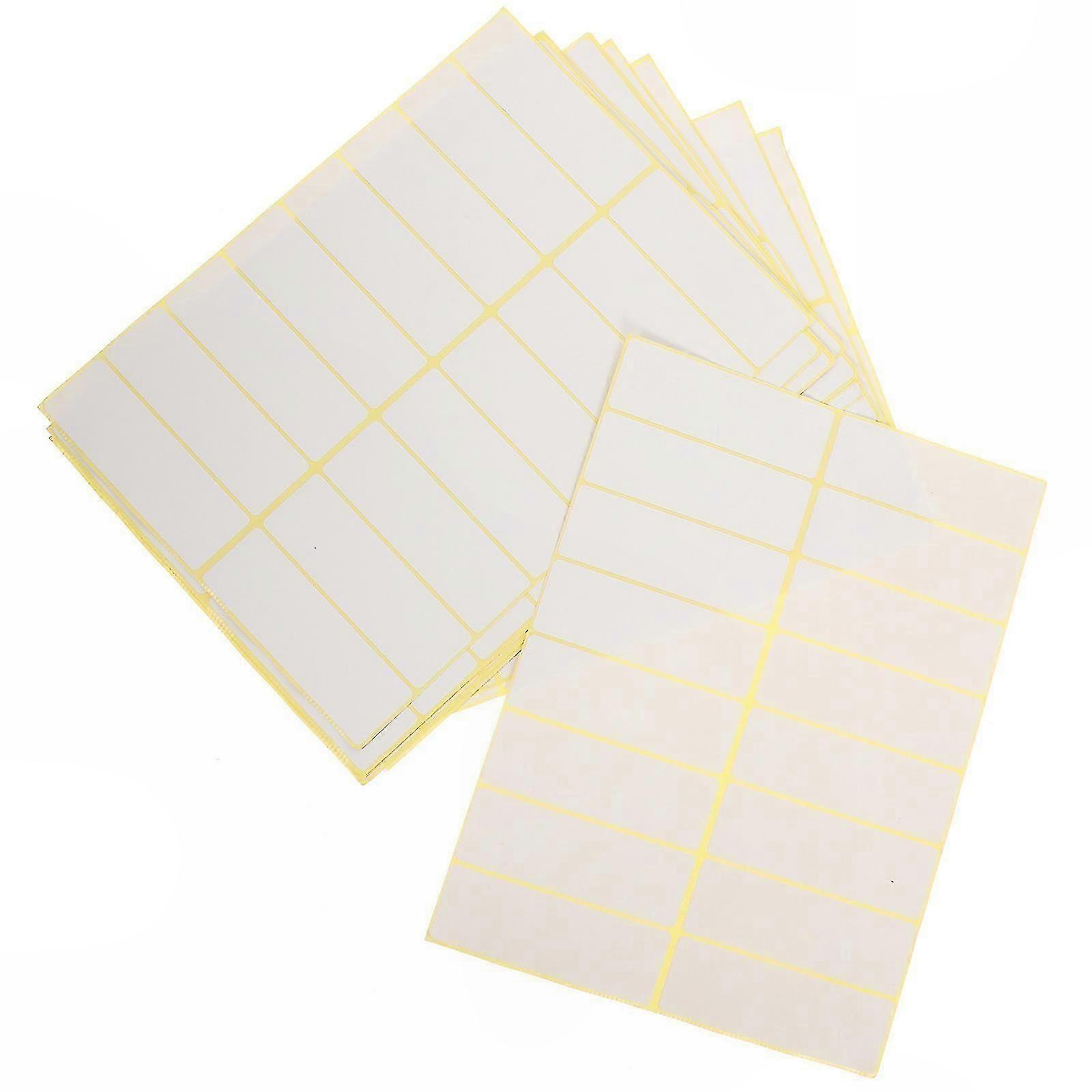 30 Sheets Small White Label Stickers