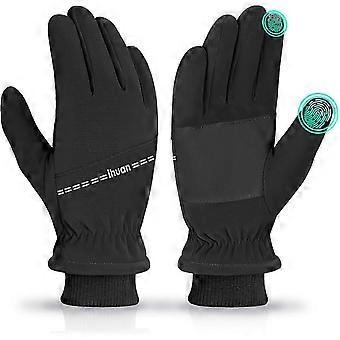 Wasserdichte Winterhandschuhe zum Skifahren für Damen und Herren, warm und wärmend, Touchscreen-fähig, Schneehandschuhe für kaltes Wetter