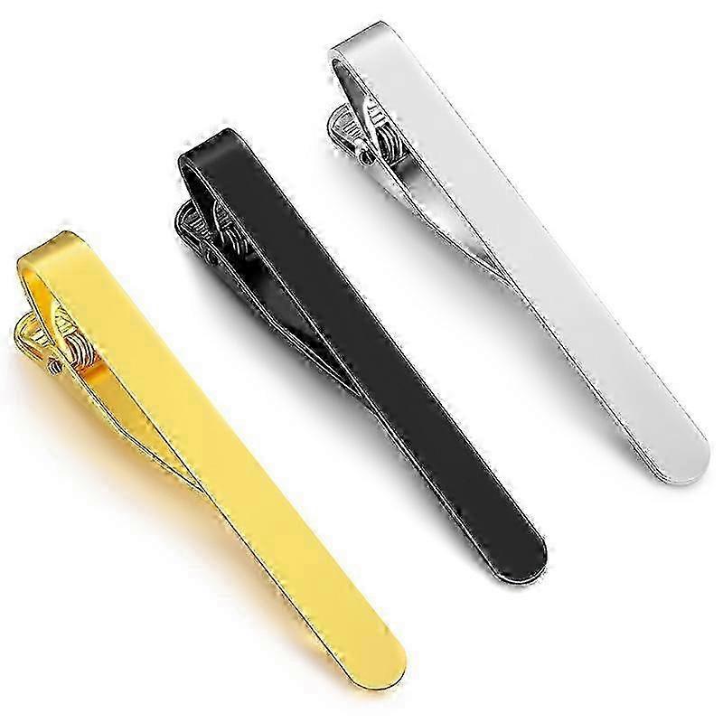 3Pcs Men Stylish Tie Clips Tie Bars Set