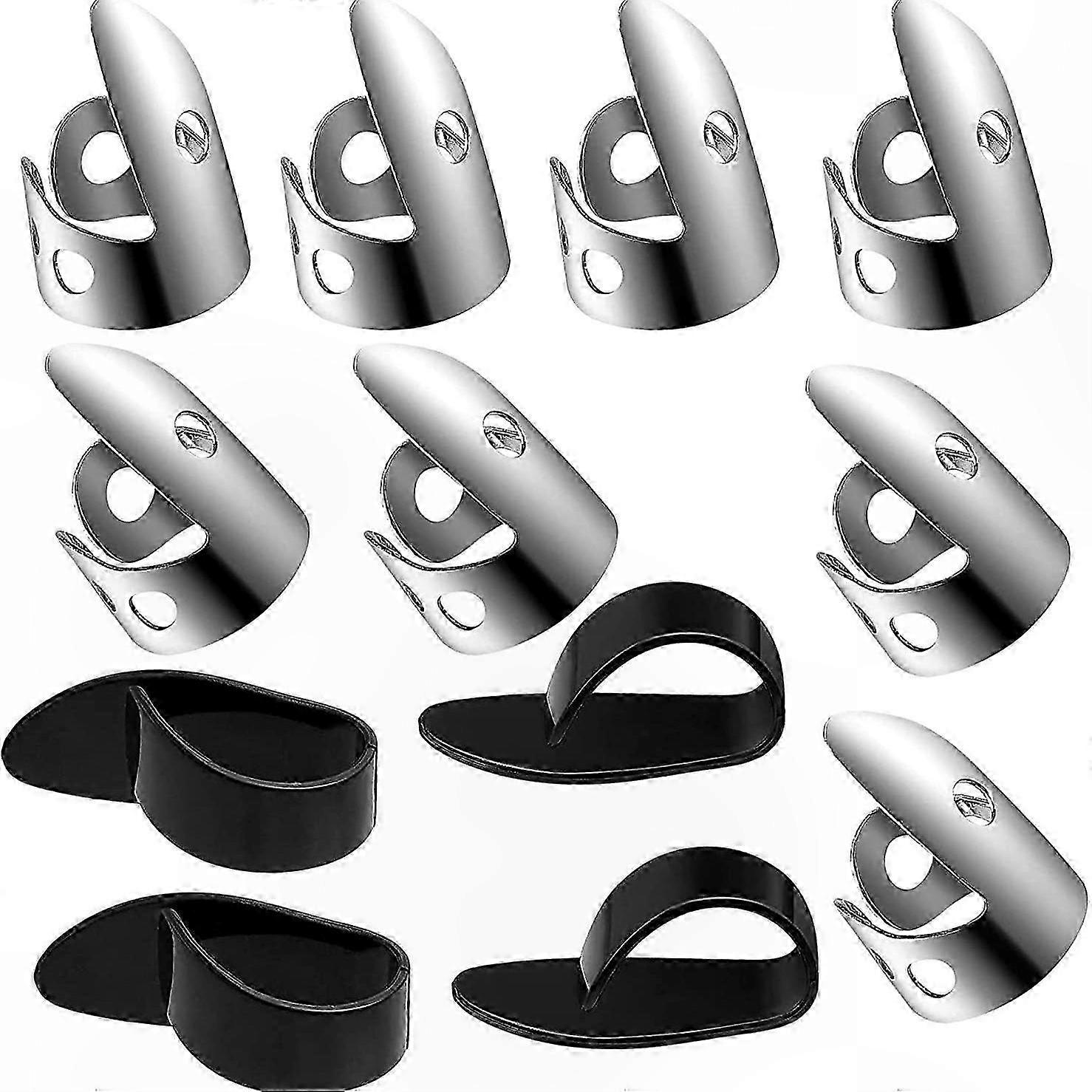Adjustable Steel Finger Picks Set