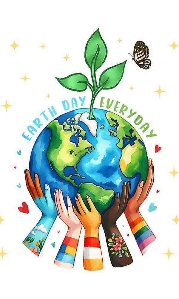 Drapeau vertical blanc E h Day Everyday ZY1426