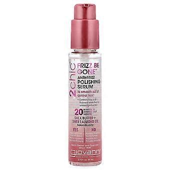 2 x Giovanni, 2chic, Frizz Be Gone™ Anti-Frizz Polishing Serum, Shea Butter + Sweet Almond Oil, 2.75 fl oz (81 ml)