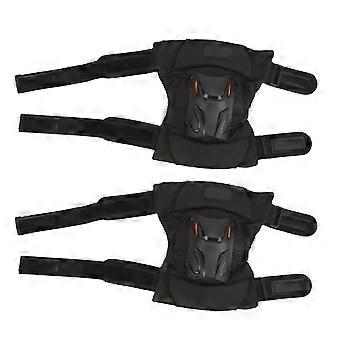 1 Pair Universal Black Motorcycle Knee Protective Pads Thickened Anti Slip Knee Guards for Riding Skating Cycling