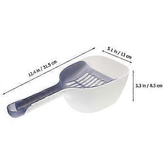 Cat Litter Scoop, Plastic Durable Detachable Litter Scoop Set, Blue, Easy to Clean, For Cat Litter Box Cleaning