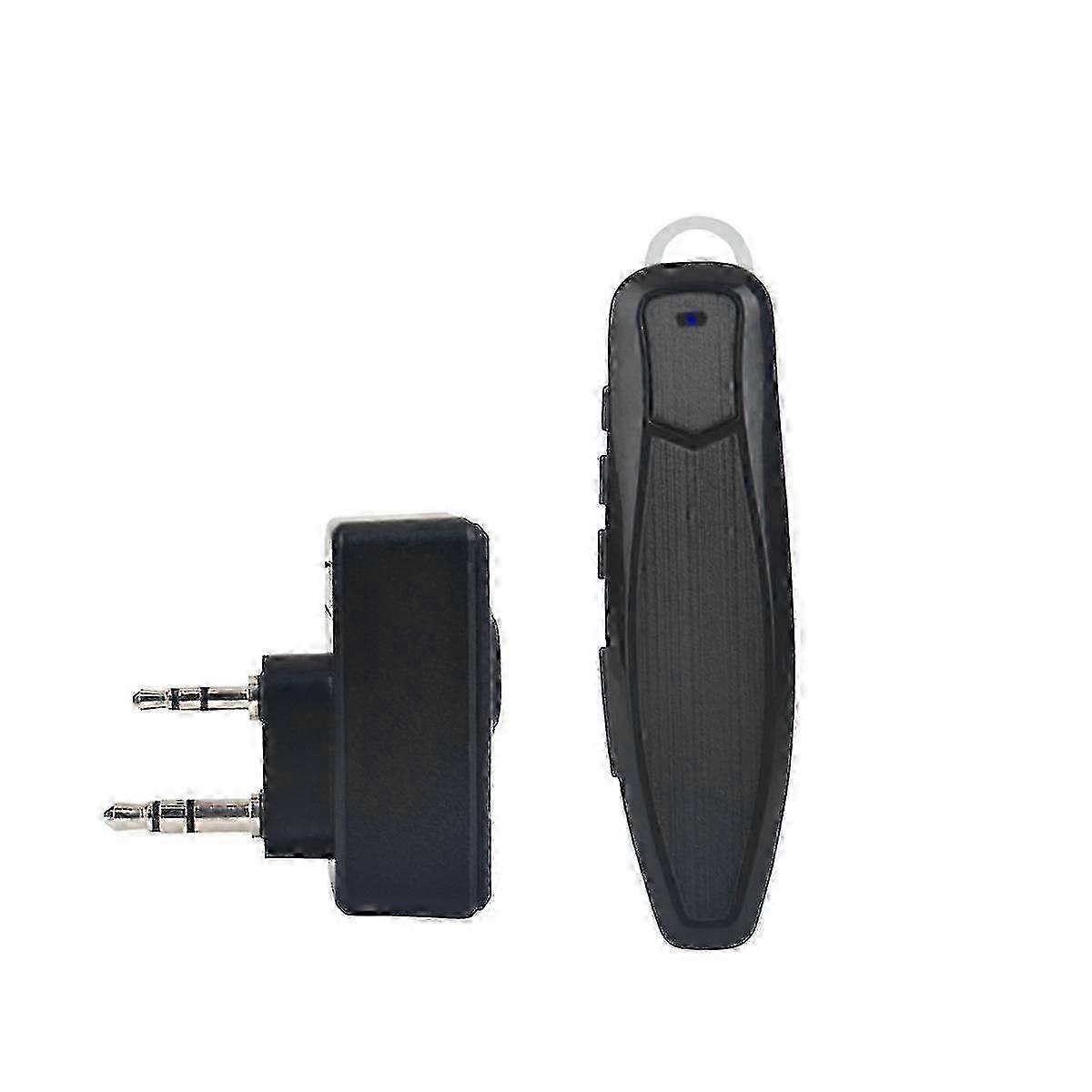Wireless Bluetooth PTT Headset Earpiece Hands-Free K Plug Mic Adapter ky