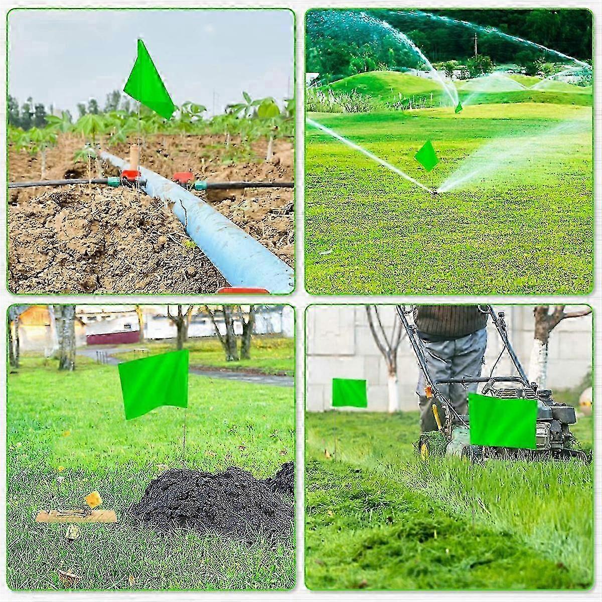 Marking Flags Marker Flags compatible with Lawn 30 Pack, PVC Small Flags,Marking Flags Lawn Flags, Garden Flags