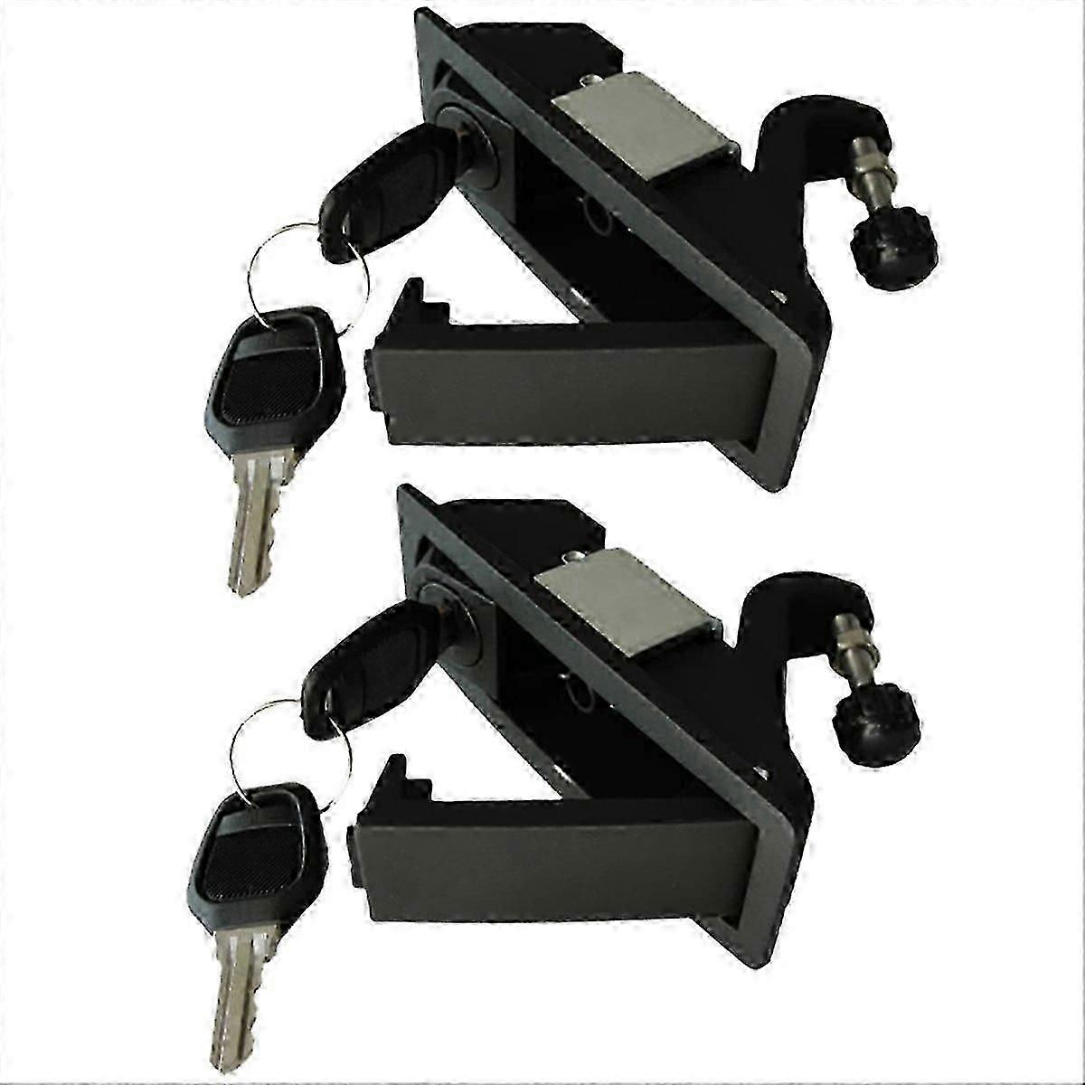 Two robust compression bars with release mechanism. Good quality.