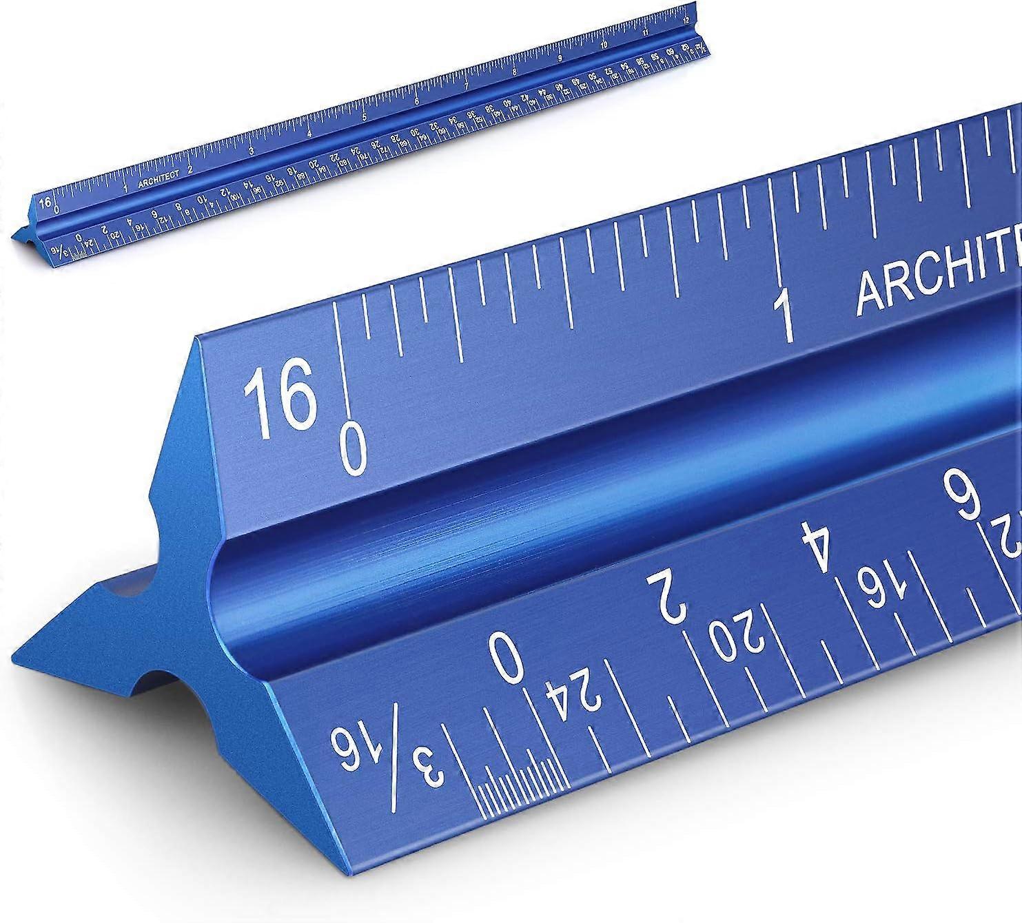 Aluminum Architect Scale Chamfered Blueprint Drafting Tool