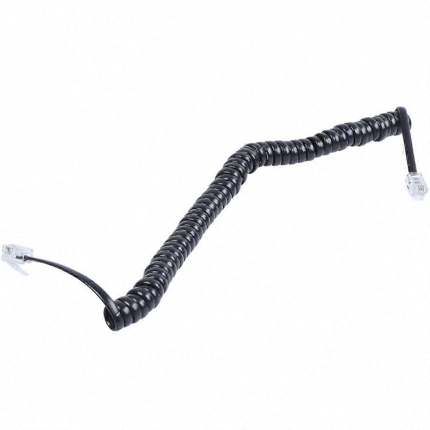 Stretchable RJ9 4P4C Telephone Cable