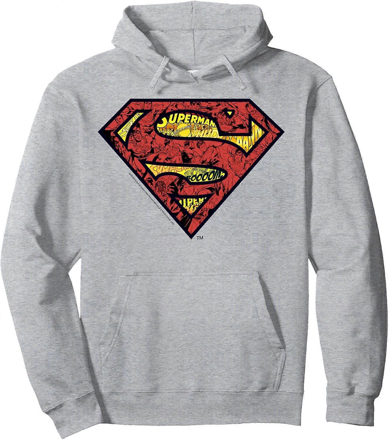 DC Comics Superman Comic Chest Logo Pullover Hoodie JJ321