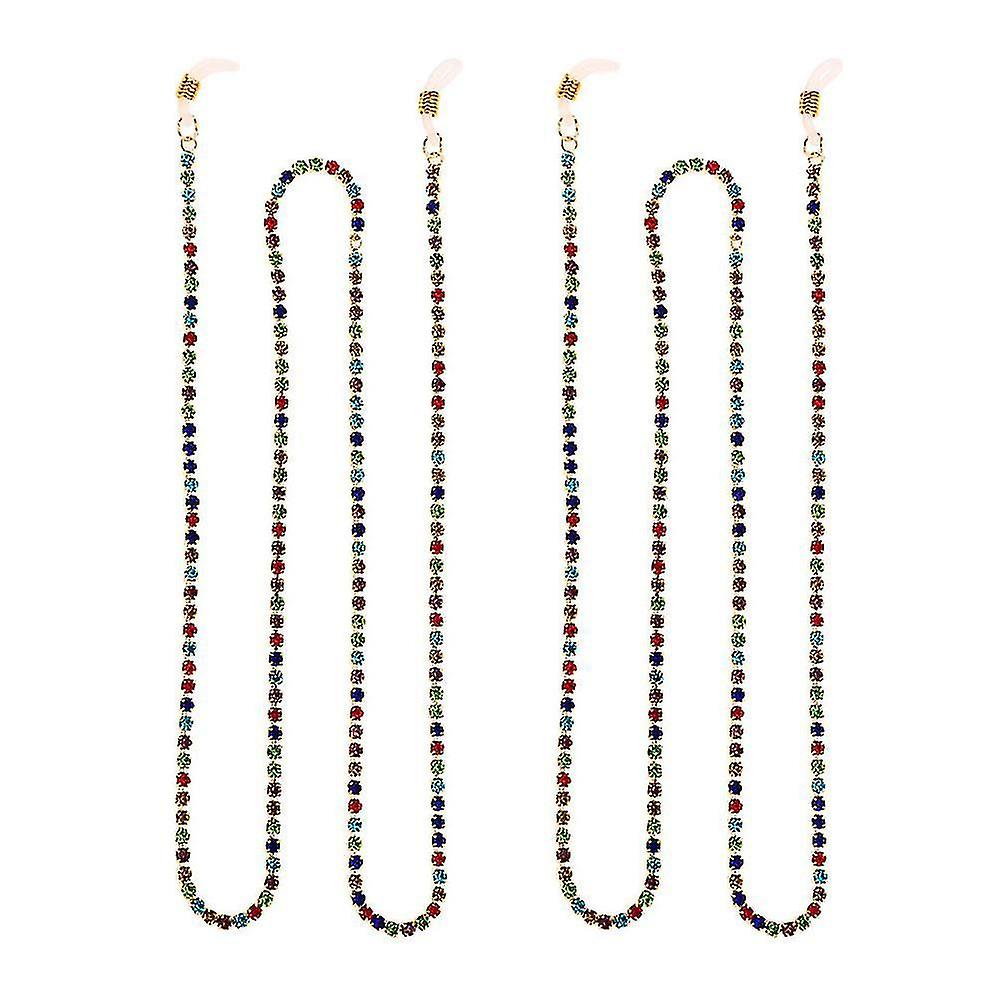 2pcs Delicate Fashion Bead Neck Rope Lanyard Holder Cord For Sunglasses Spectacles