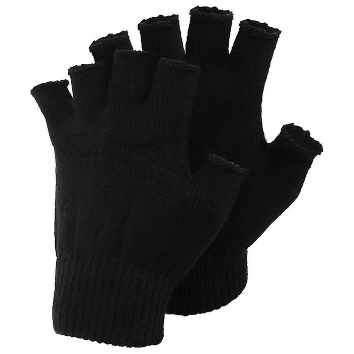 Mens Plain Fingerless Magic Winter Gloves