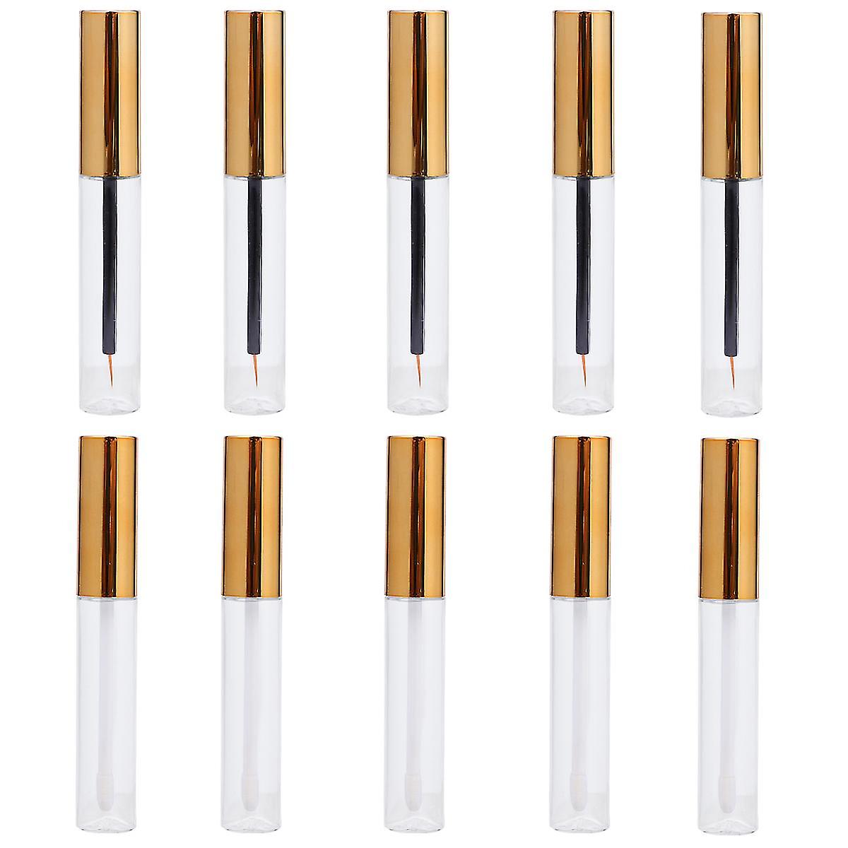 10 Pcs Empty Mascara Tube Eyelash Container Bottle Creative Lightweight Travel Round Tube Empty Tube For Travel