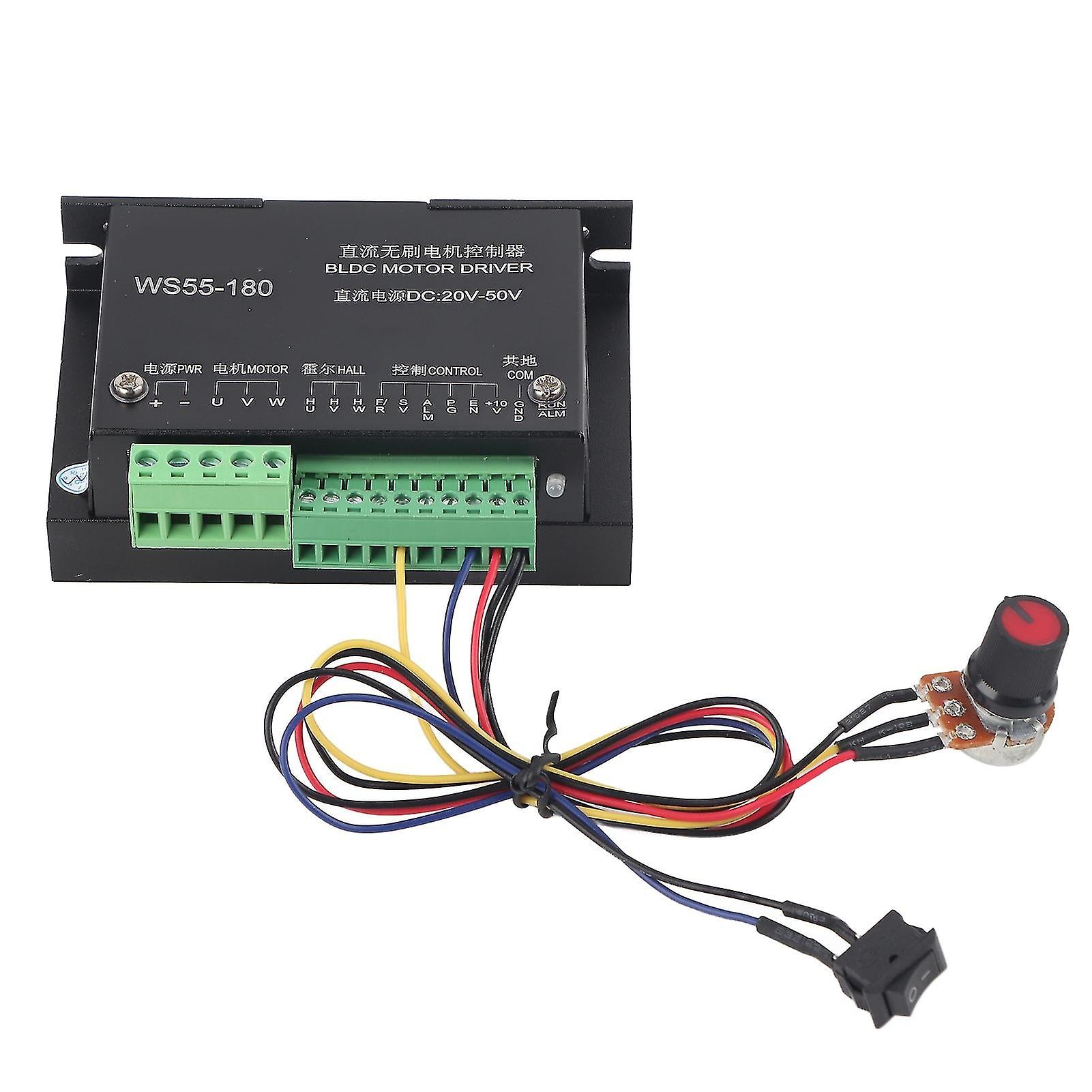 Ws55180 DC 20v50v CNC فرش المغزل Bldc موتور سائق تحكم