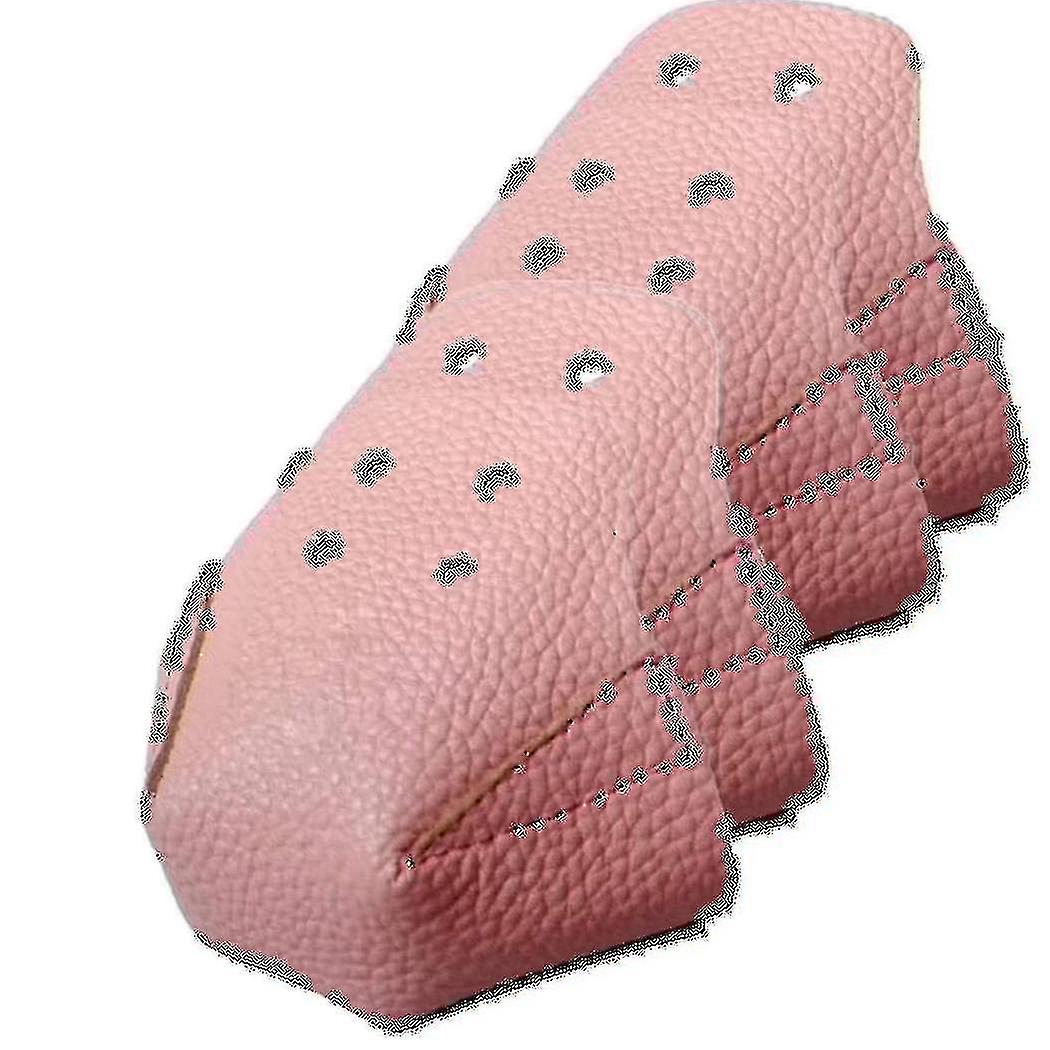 4 Pcs Toe Cap Guards Protectors Toe Caps Artificial Leather,pink