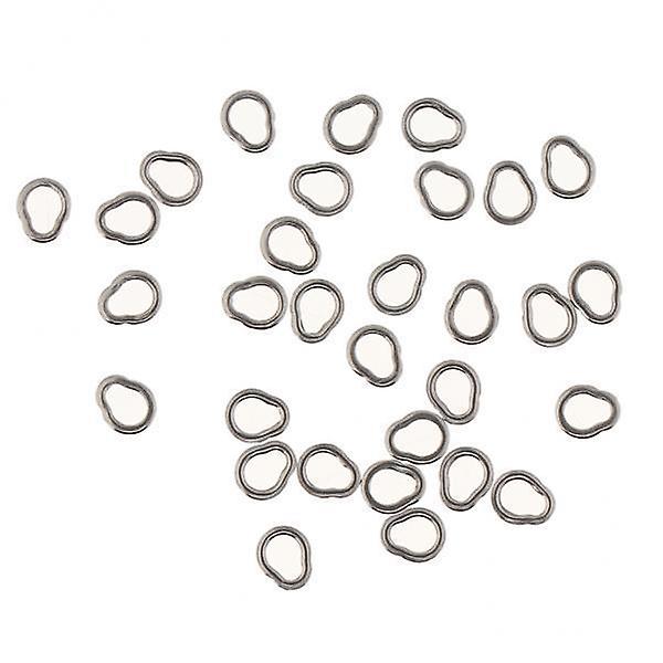 4x30pcs Stainless Steel Solid Rings for Jigging, Assit Hooks, Big Game M