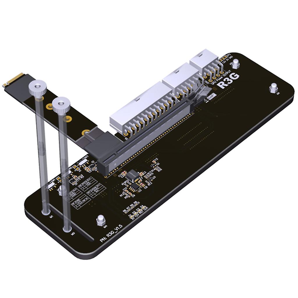 NVMe External Graphics Card Stand Bracket with PCIe3.0X4 Riser Cable 32Gbps