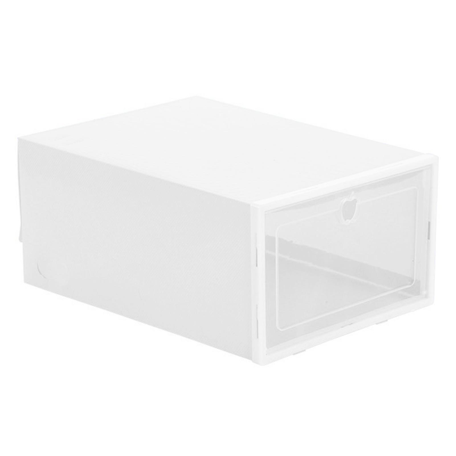 Foldable Clear Shoes Storage Box Dust-proof Stackable Shoe Organizer