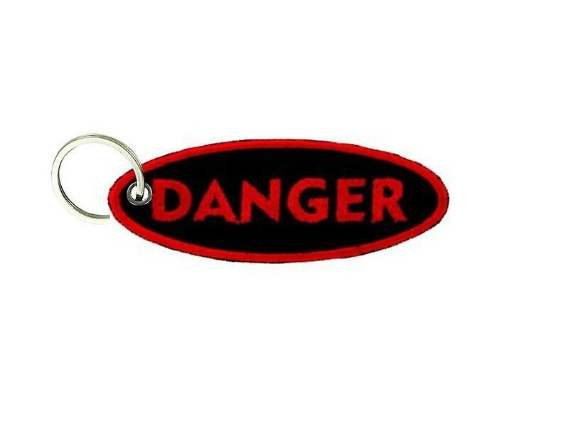 Cle Cles Key Brode Patch Ecusson Biker Morale Danger Warning Door