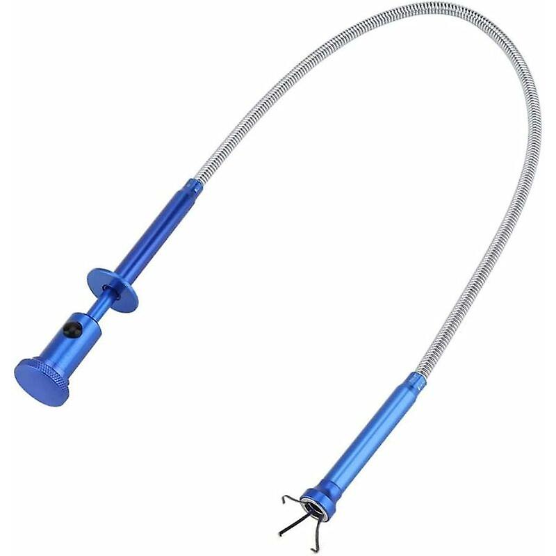 Pick Up Tools Flexible Multi-Function Tool Four Claw Pick Up Tool (Magnet + 4 Claws + LED Light) Spring-Loaded Long Magnetic for Picking Up Spill Tra