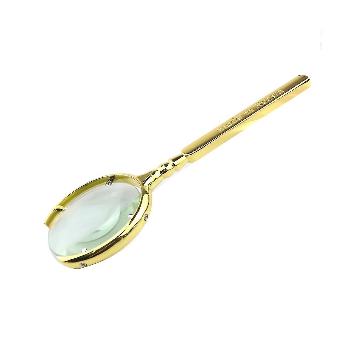 10x Vintage Reading Magnifier Hand- Magnifying Glass With Optical Glass Magnifying Glass Lens Magni