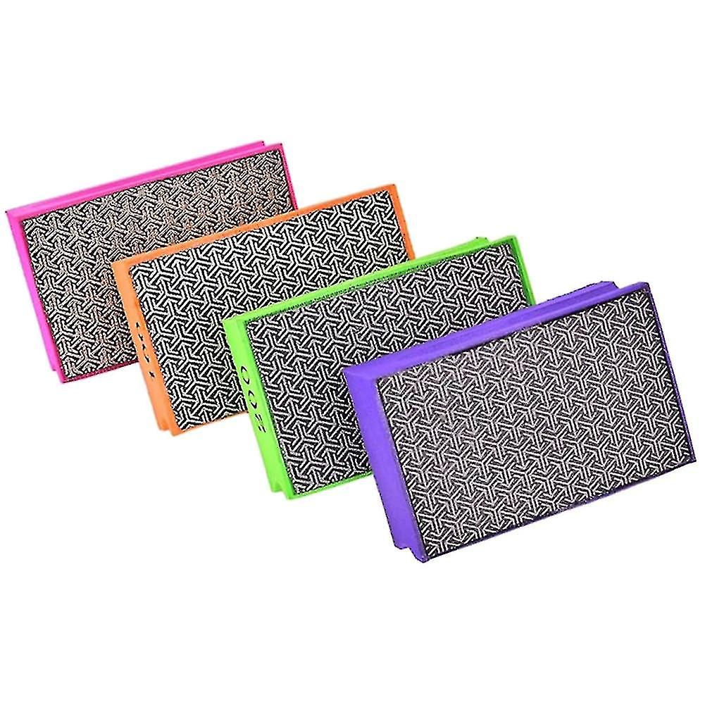 Electroplated Diamond Hand Polishing Pads Foam Back