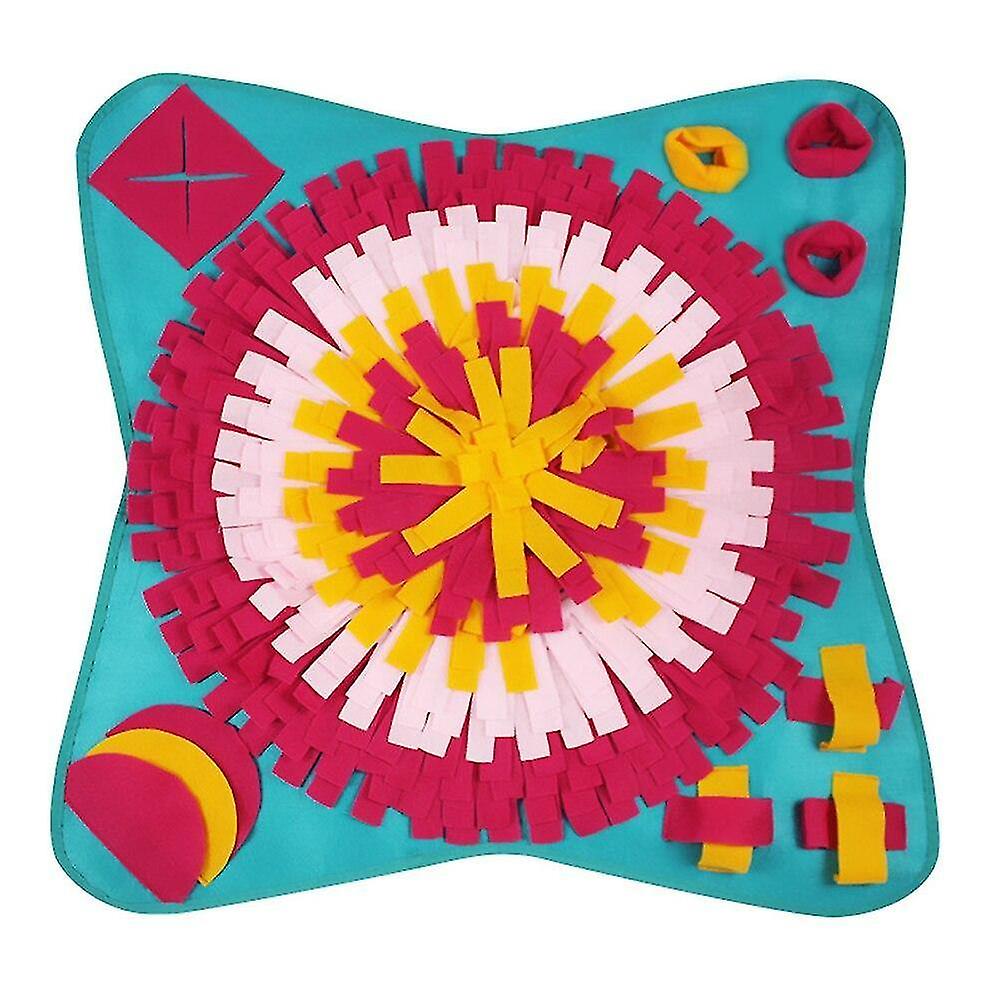 Square Pet Sniff Puzzle Mat Anti Choking Slow Feeding Training Pad Consume