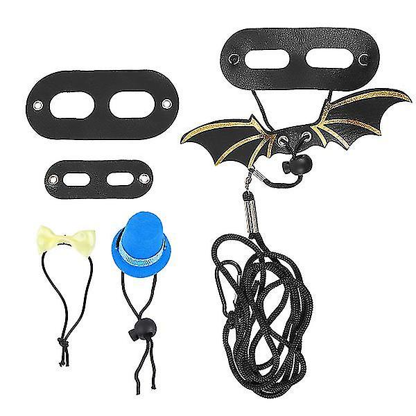 1 Set Harness Lizard Leash With Hat Bowtie For Reptiles Small Pet Holiday Costume