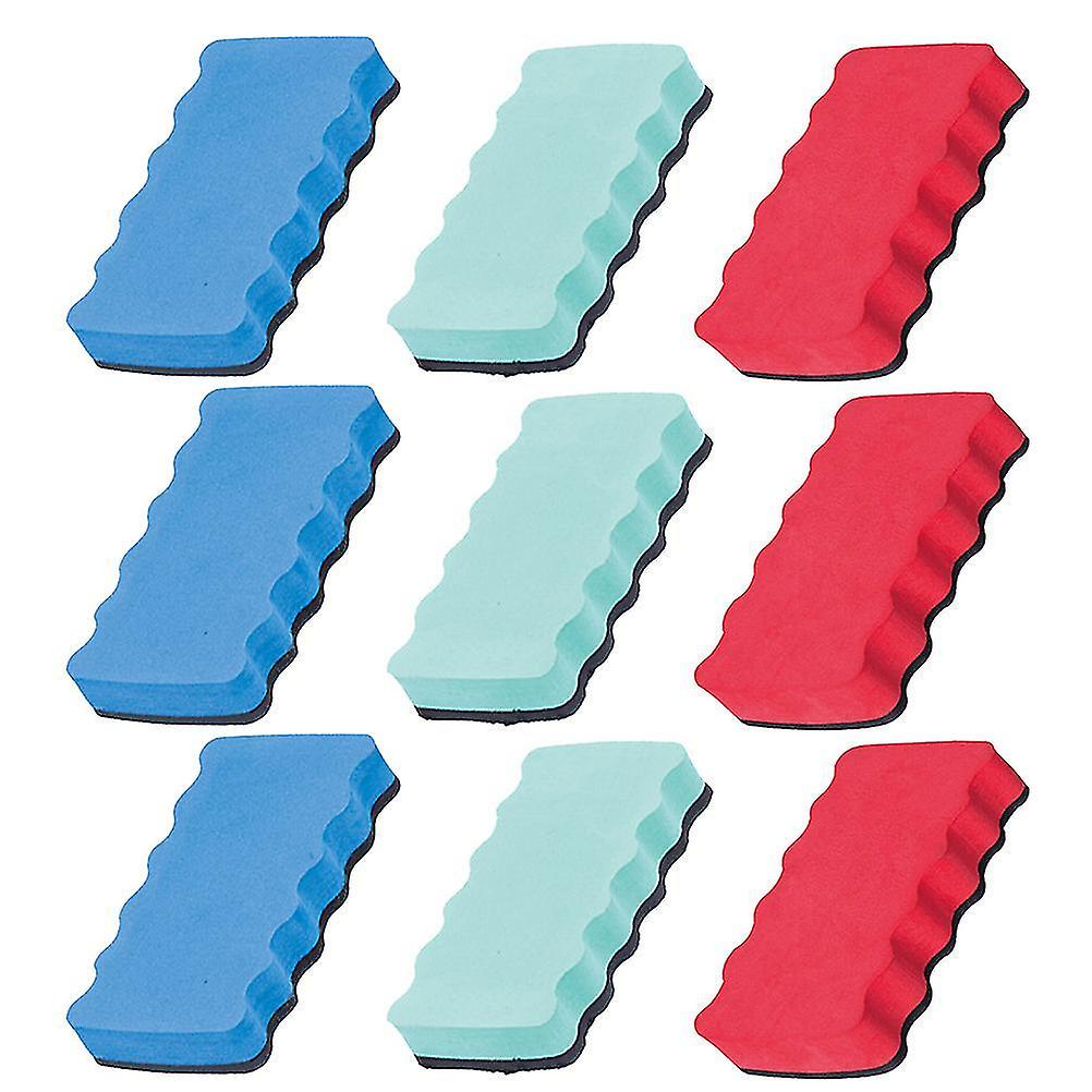 9pcs Rectangular Magnetic Dry Erasers Magnetic Dry Erase Eraser